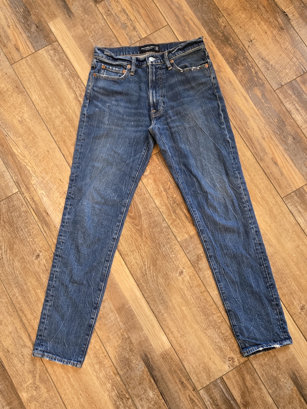 Abercrombie & Fitch 90s Slim Jeans Men's 31x32 Vintage Stretch Dark Wash